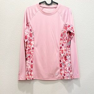 Pre-loved! SPEEDO Pink Floral Long Sleeve Swim Shirt!